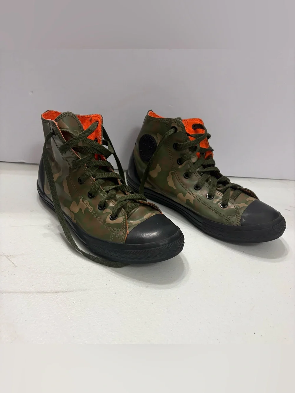 Converse Chuck Taylor All Star Rubber Hi sneakers Green Camouflage Junior 5
